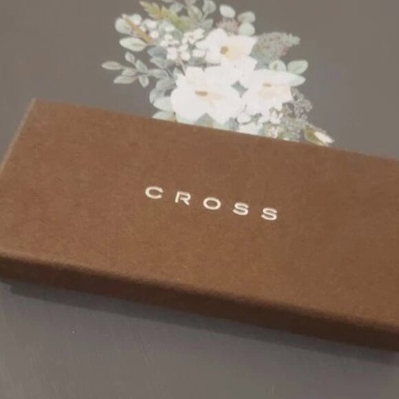 Cross Autocross Toffee Leather Wrapped Ballpoint Pen AT0162-4 New in Box - Picture 3 of 6